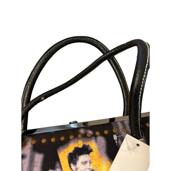 Elvis Presley Singing Beaded Studded Guitar Handbag Shoulder Bag Vintage - Picture 9 of 9